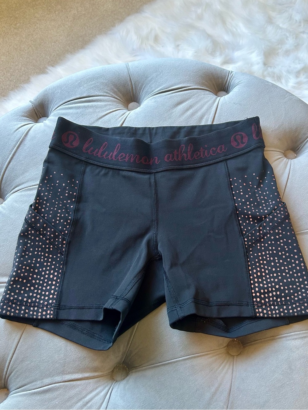 lululemon athletica Black Bike Shorts